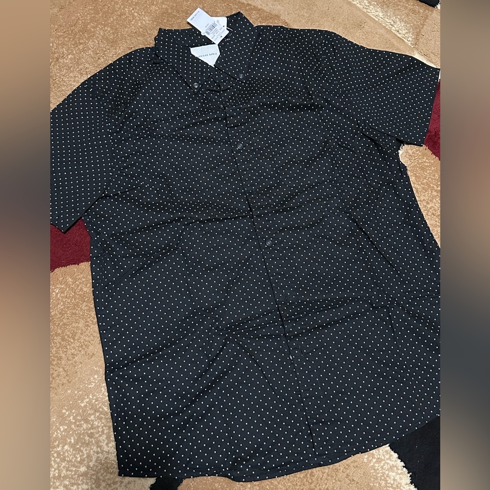 American Eagle Button down shirt, Medium, black